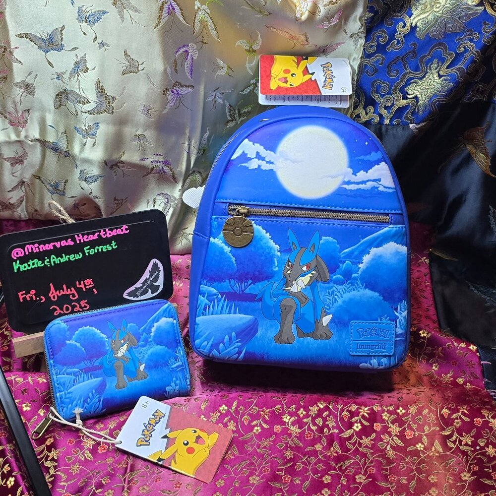 Loungefly Pokemon Lucario Mini Backpack
